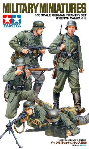 Tamiya WWII German Infantry x 4 French Campaign 1/35 35293