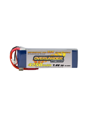 Overlander 4250MAH 7.4V 2S 35C SUPERSPORT PRO LIPO BATTERY
