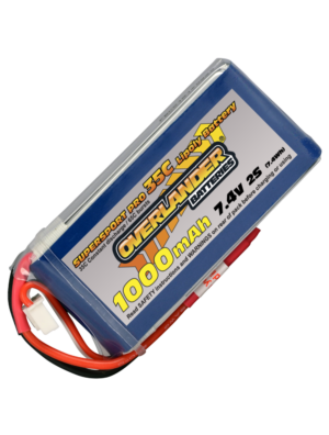 Overlander 1000MAH 7.4V 2S 35C SUPERSPORT PRO LIPO BATTERY