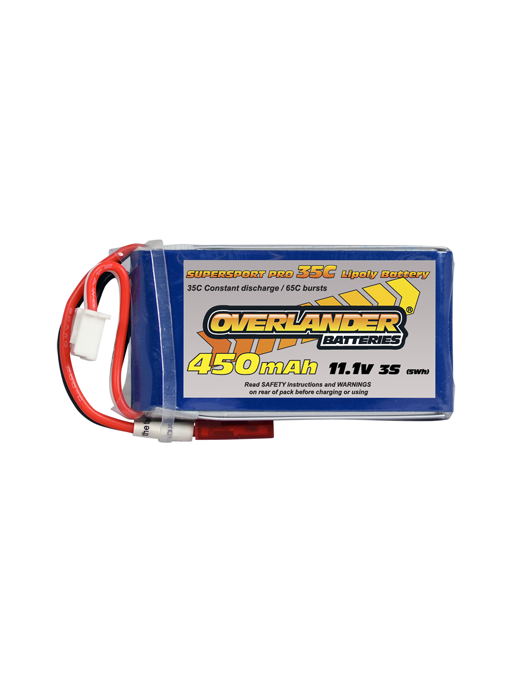 Overlander Supersport 450MAH 11.1V 3S 35C SUPERSPORT PRO LIPO BATTERY