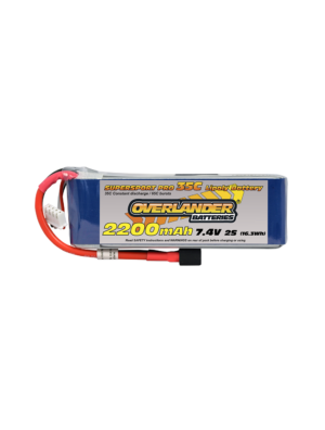 Overlander Supersport 2200 2S 7.4v 35C LiPo Battery