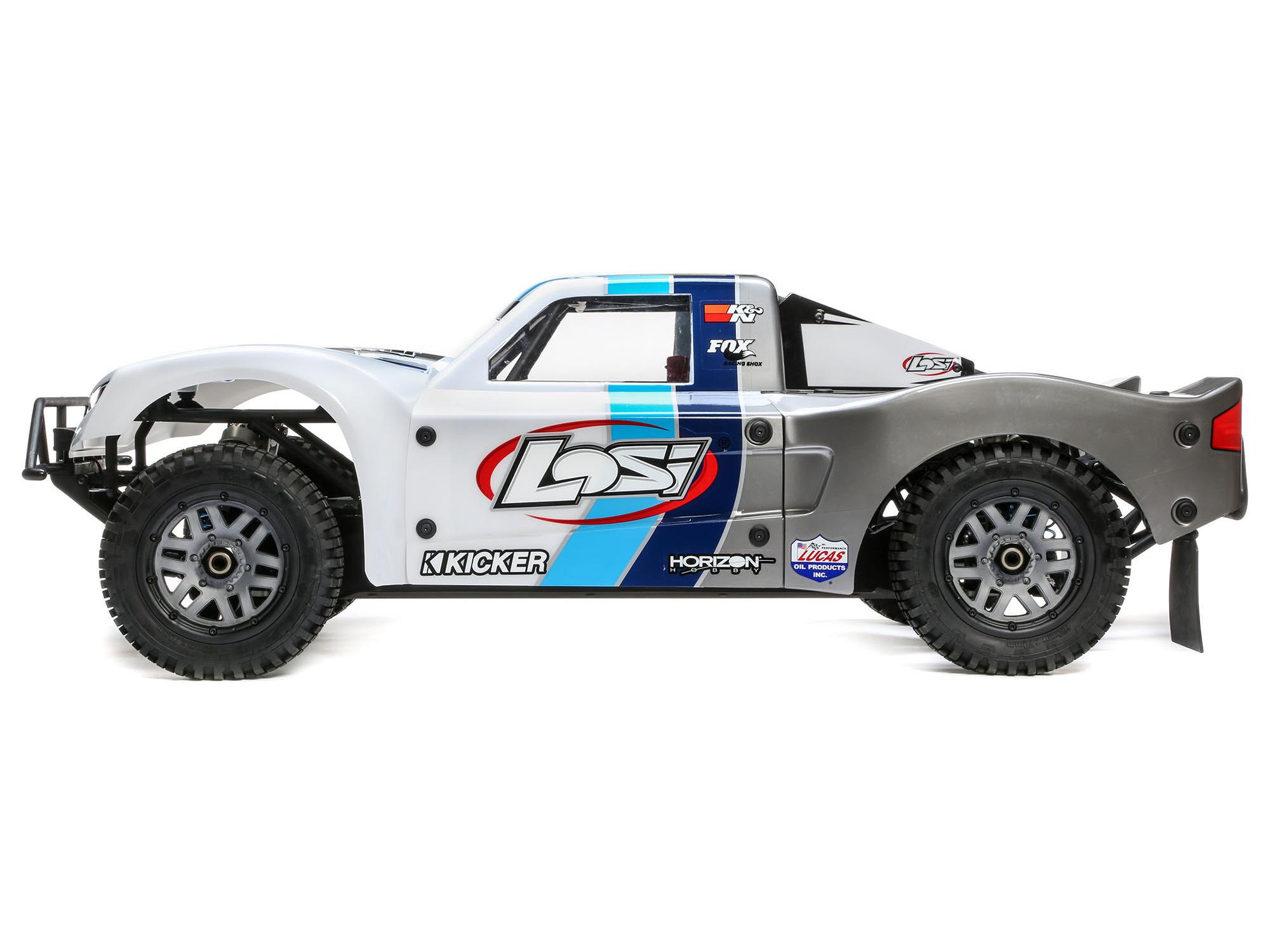losi 1/5 5IVE-T 2.0 V2 4WD Petrol BND SCT Grey/Blue/White C-LOS05014V2T1 - Image 3