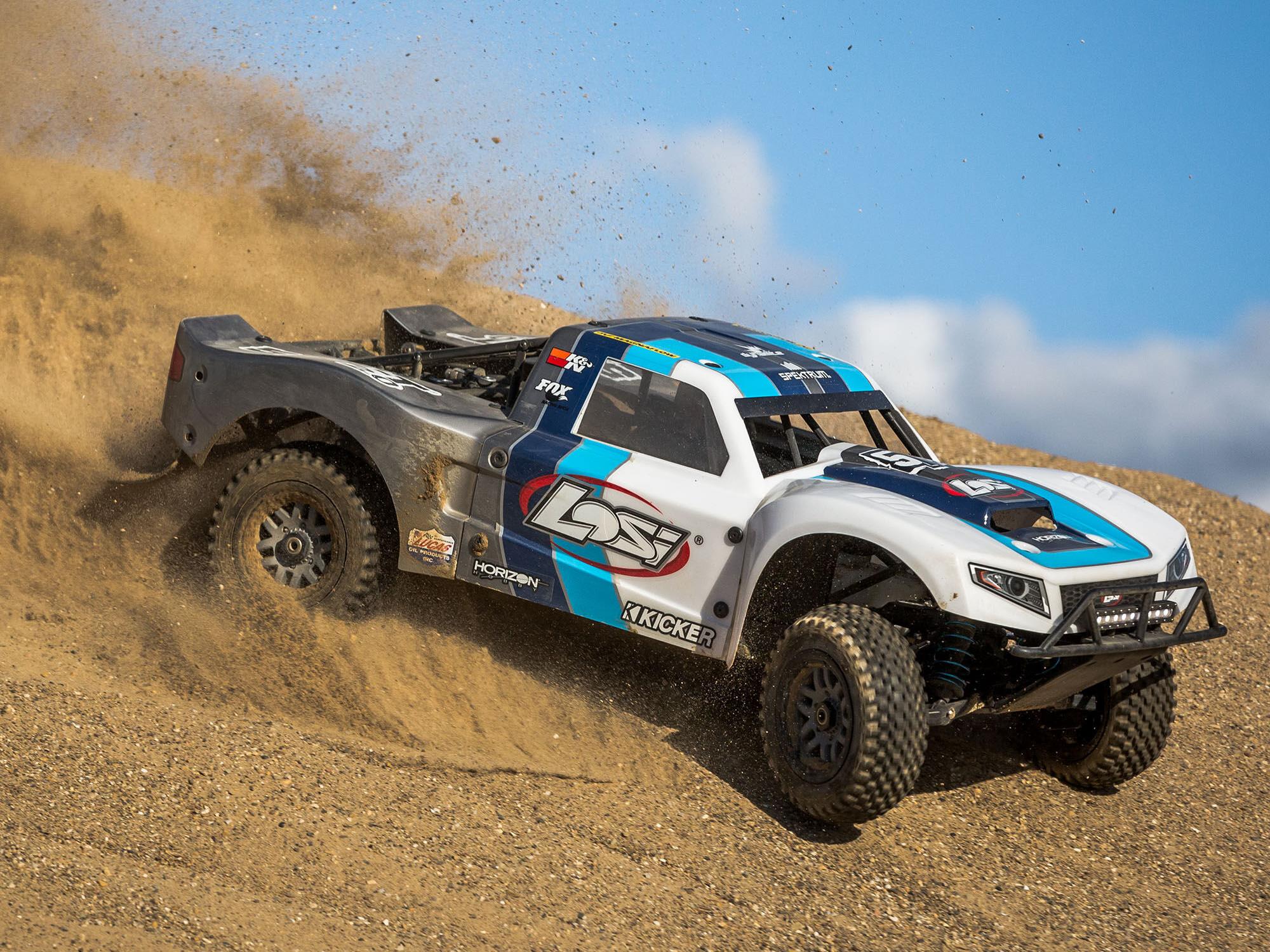 losi 1/5 5IVE-T 2.0 V2 4WD Petrol BND SCT Grey/Blue/White C-LOS05014V2T1 - Image 20