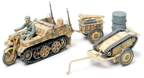 Tamiya KETTENKRAFTRAD WITH CART & GOLIATH 1/48 32502