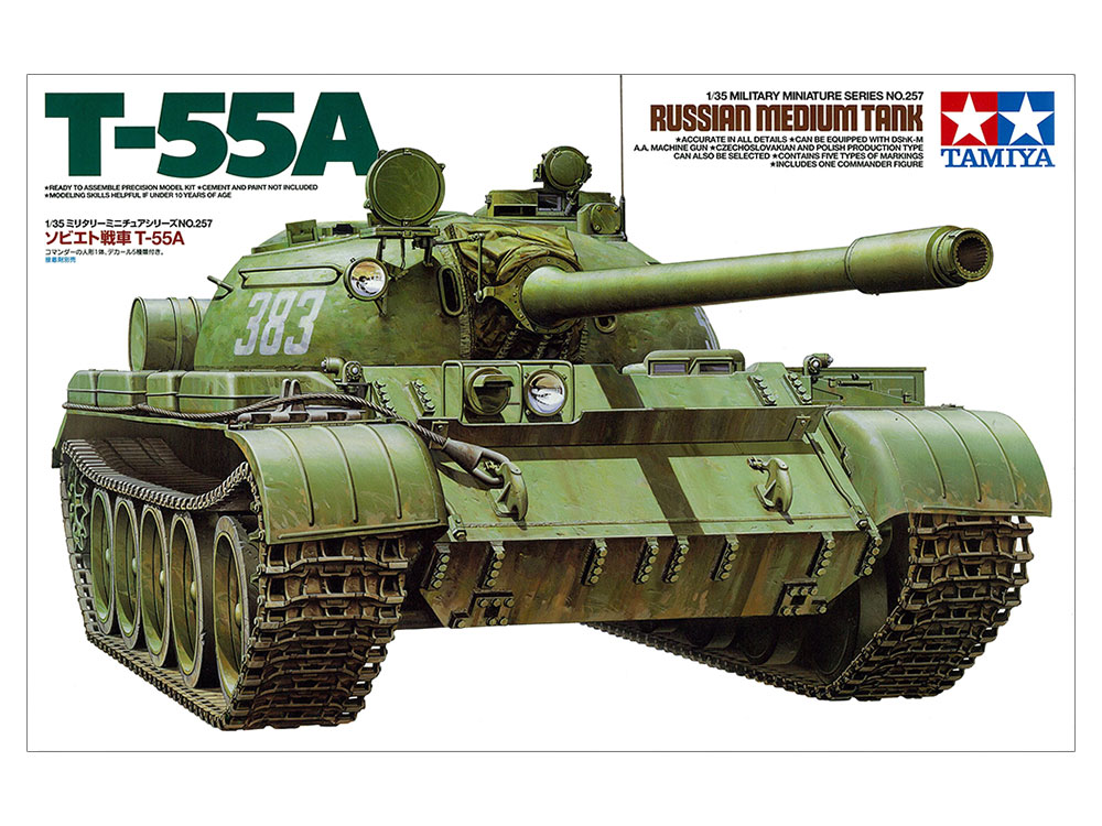 Tamiya T-55A Russian Medium Tank 1/35 35257