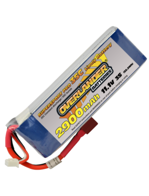 Overlander 2900mAh 3S 11.1v 35C LiPo Battery - Deans