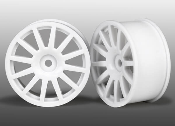 LaTrax Wheels, 12-Spoke (White) (2)