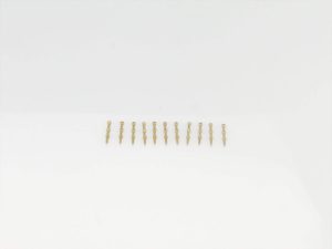 Radioactive 2 Hole Stanchion, Brass 10mm (Pk10)