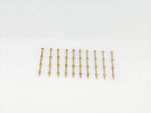 Radioactive 3 Hole Stanchion, Brass 30mm (Pk10)