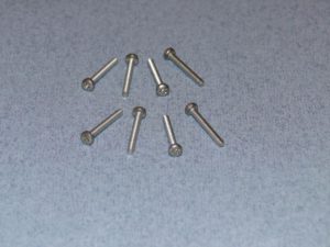 Radioactive SS Pozi Pan Head screw M2.5 20mm Pk8