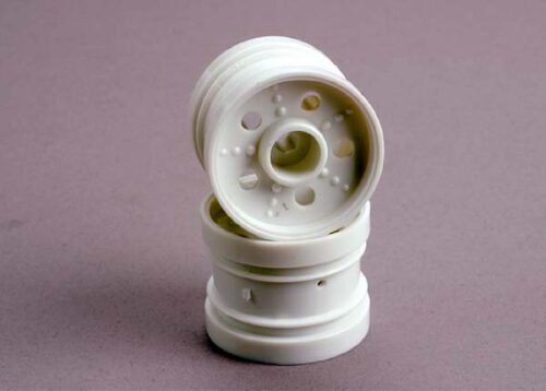 Traxxas Wheels,  white  (rear) (2) (Tom Cat)