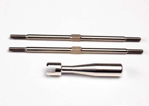 Traxxas Turnbuckles titanium 9 4mm front tie rods 2  billet alum