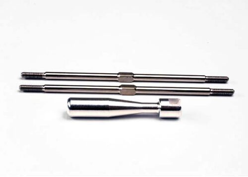 Traxxas Turnbuckles, titanium 105mm (2)  billet aluminum wrench