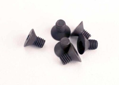 Traxxas screw, 3x5mm countersunk machine (6) (hex drive)