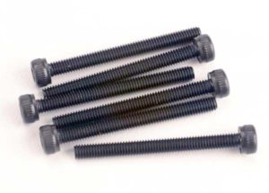 Traxxas screw, 3x30mm cap-head machine (hex drive) (6)