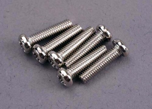 Traxxas screw, 3x12mm roundhead machine (6)
