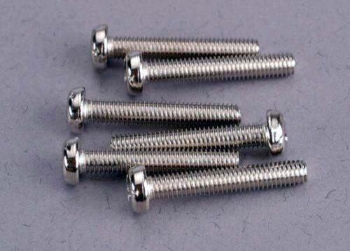Traxxas screw, 3x18mm roundhead machine (6)