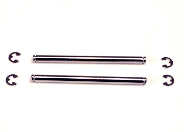 Traxxas Suspension pins, 48mm (2) w  E-clips
