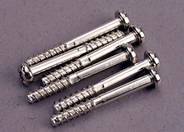 Traxxas screw, 3x2 4mm roundhead self-tapping (6)