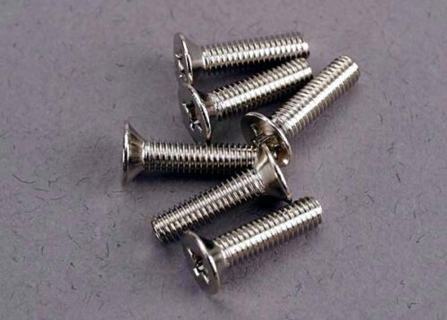 Traxxas screw, 3x12mm countersunk machine (6)