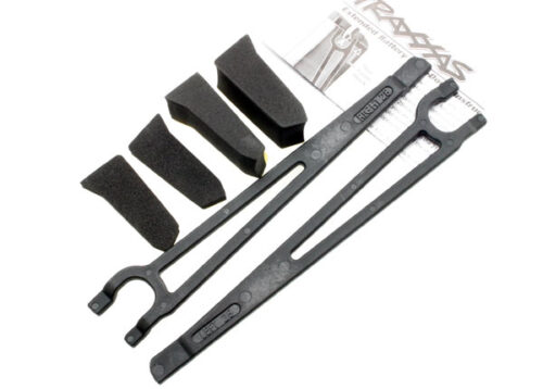 Traxxas Hold downs, battery, left & right 2  foam spacers 4 all