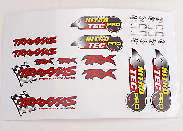 Traxxas Decal sheet, Nitro 4-Tec Pro
