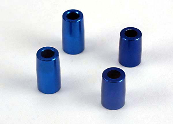 Traxxas Tapered bearing block spacers blue-anodized aluminum 3x6