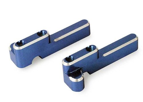 Traxxas Servo mounts, steering  shift machined aluminum blue f&