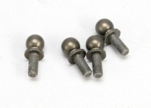 Traxxas Ball studs, aluminum, hard-anodized, Teflon-coated 4 use