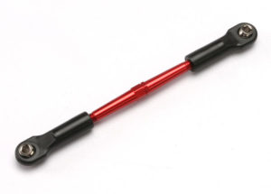 Traxxas Turnbuckle aluminum red-anodized front toe link 61mm 1