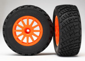 Traxxas Tires & wheels assembled glued orange wheels BFGoodrich