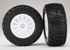 Traxxas Tires & wheels assembled glued White wheels BFGoodrich R