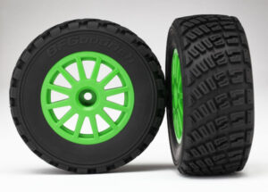 Traxxas Tires & wheels assembled glued Green wheels BFGoodrich R