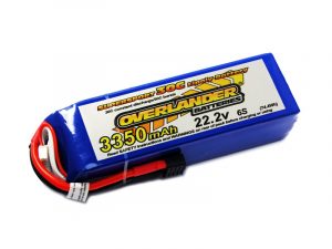 Overlander 3350mAh 6S 22.2v 30C LiPo Battery