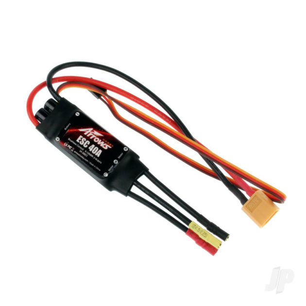 40A ESC (200mm Input Cable)( P-47, P51,T-28, F8F)