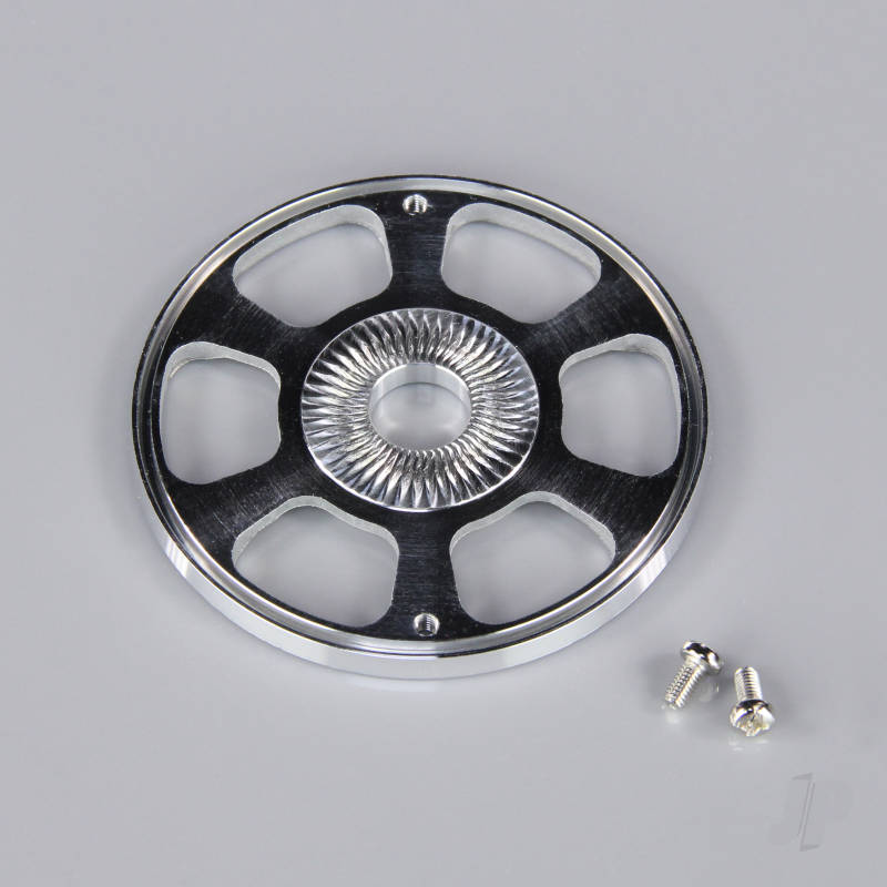 JP 45mm Chrome Look Spinner with Aluminium Back Plate For RC Model Plane 