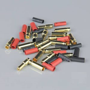 5.0mm Gold Connector Pairs including Heat Shrink (10pcs)