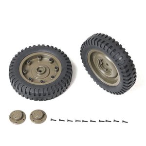 ROC HOBBY 1:6 1941 MB SCALER REAR WHEELS ASSEMBLY (1 PAIR)