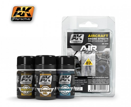 AK Interactive - Aircraft Engine Effects Weathering Set