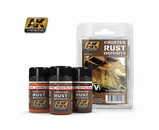 AK Interactive - Crusted Rust Deposits Weathering Set