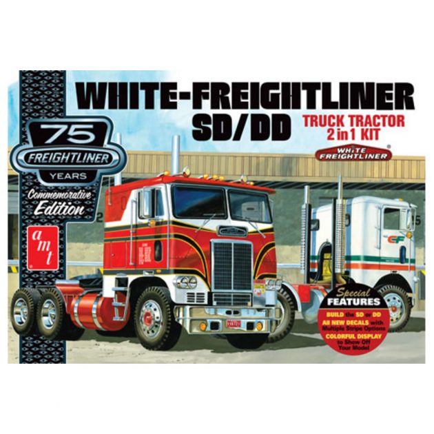 AMT 1:25 White Freightliner 2-in-1 SC/DD Cabover Tractor (75th Anniversary)