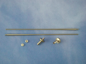 Angled Flagstaff Complete (Brass)(Pk2)