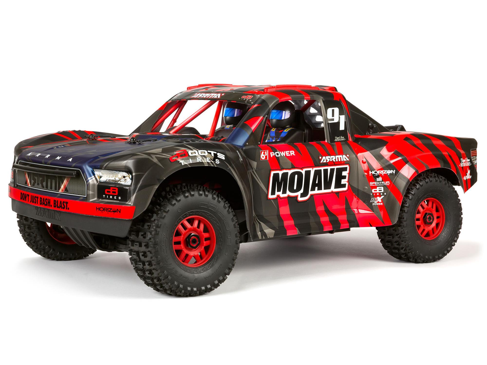 Arrma Mojave 6S BLX 1/7 Desert Truck Blk/Red V2
