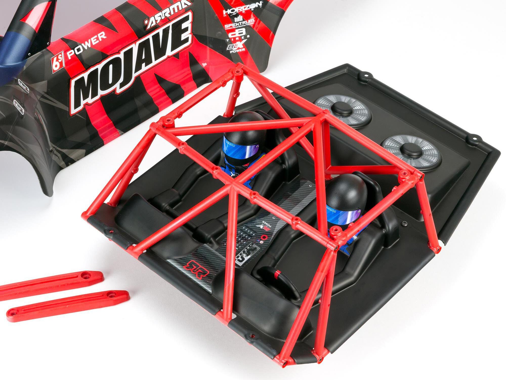Arrma Mojave 6S BLX 1/7 Desert Truck Blk/Red V2