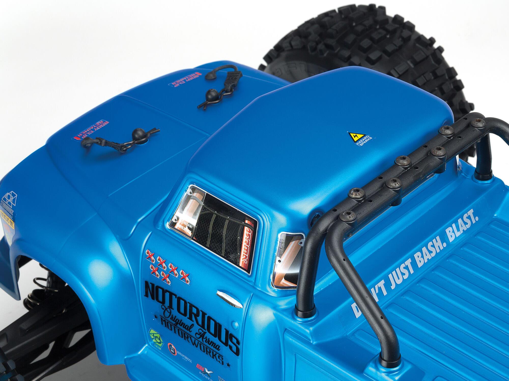Arrma NOTORIOUS 6S V5 4WD BLX 1/8 RTR Blue