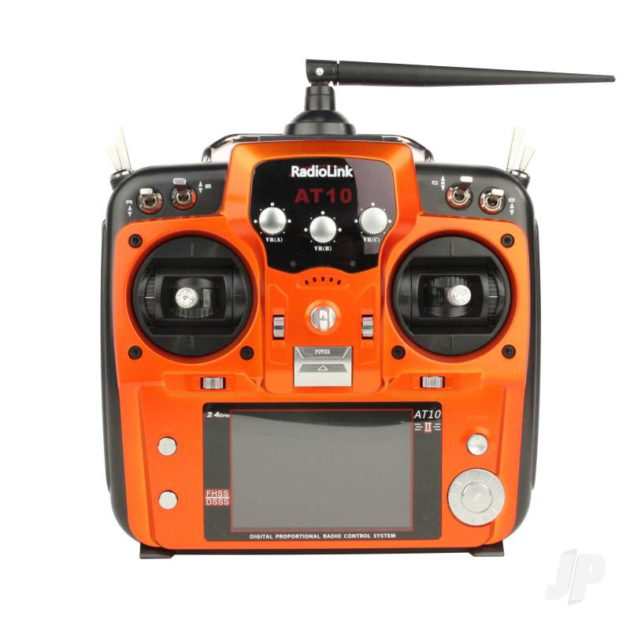 AT10II 2.4GHz 12-Channel Transmitter with Receiver (Orange)