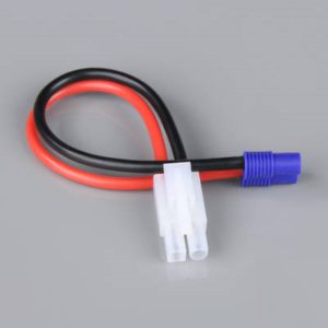 Battery Adapter, EC3 Female to Tamiya Male, 14AWG, 100mm