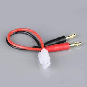 100mm RDNAC010080 ESC End Charge Lead 4mm Bullet to Mini Tamiya Male 16AWG 