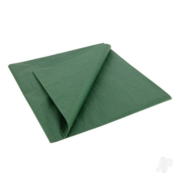 Dark Green Lightweight Tissue Covering Paper, 50x76cm, (5 Sheets)