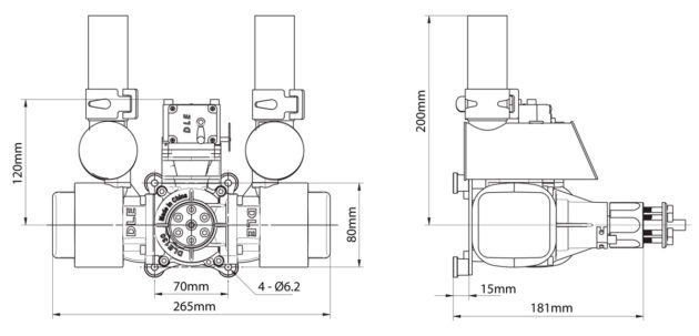 DLE-130 Flat Twin Petrol Engine - DLE130